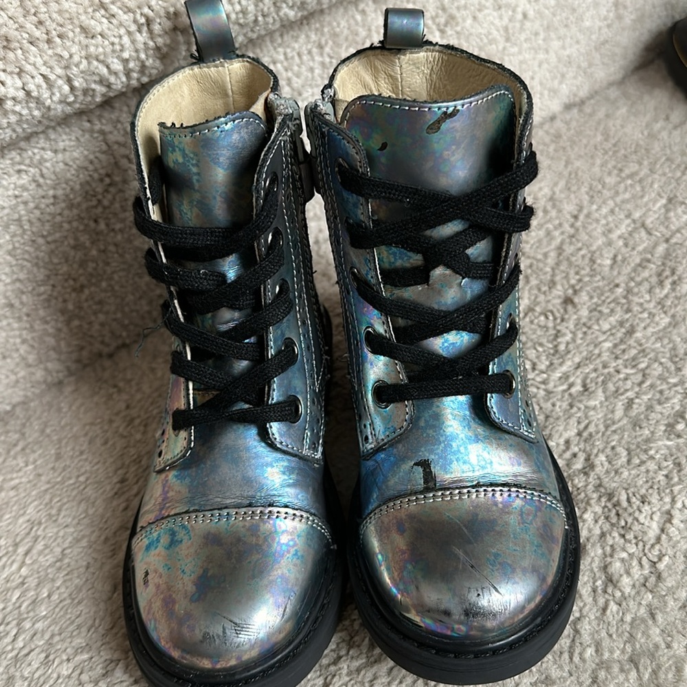 Boots by Naturino for girls size 26 EU - 9.5 US ;16.2cm closure Zipper and laces - Picture 1 of 14